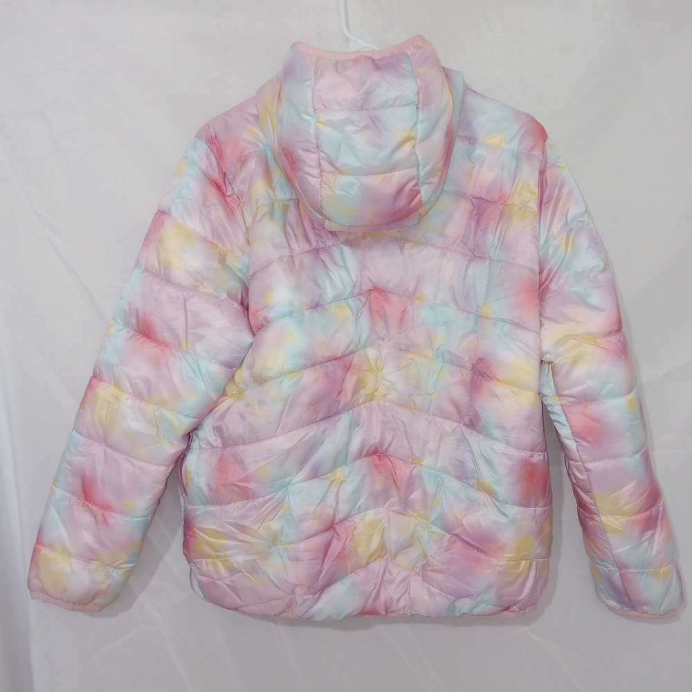 Thereabouts Pastel Multi Color Puffer Coat Sz 2Xl / 20.5 Big Kids - Picture 5 of 12